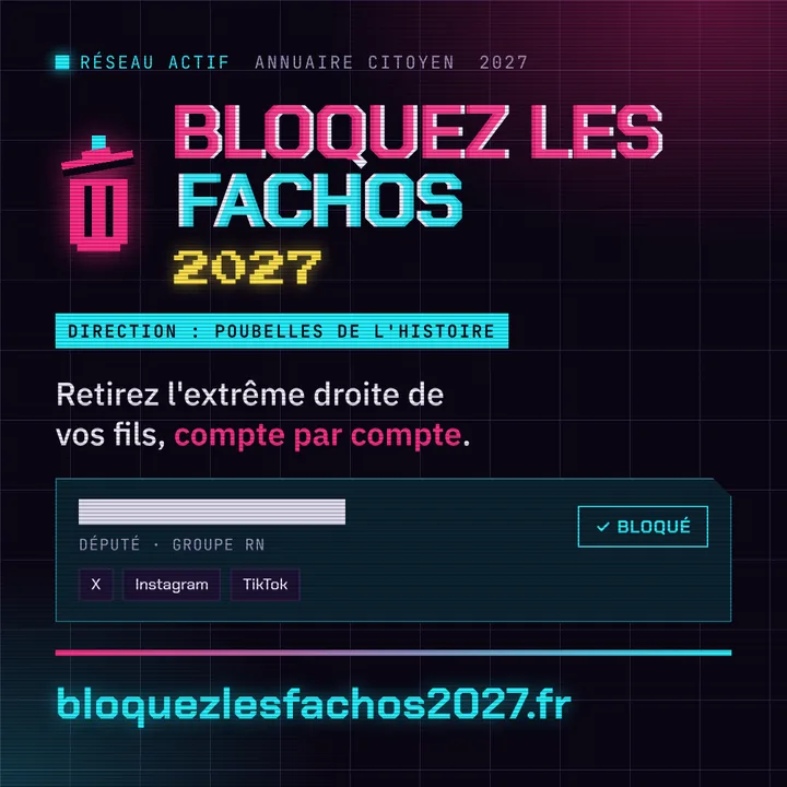 Visuel carré Bloquez les fachos 2027